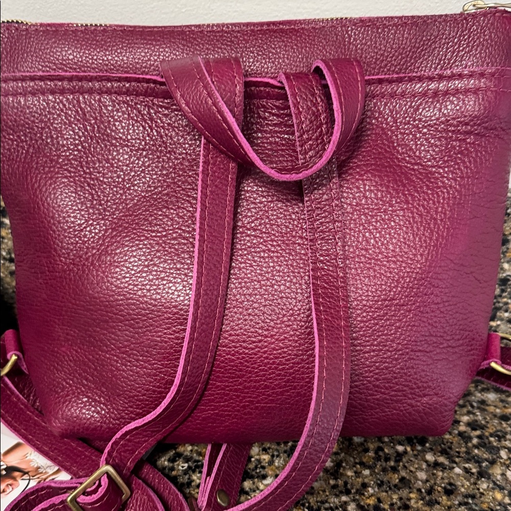 Portland Leather Small Backpack excellent - Picture 4 of 5